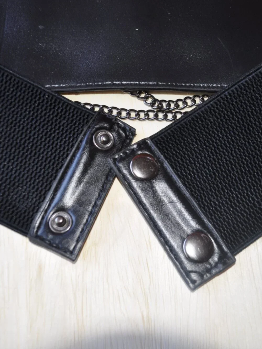 Women's Belt retro vintage Stretch Wide Waist This is a black rocker-style belt